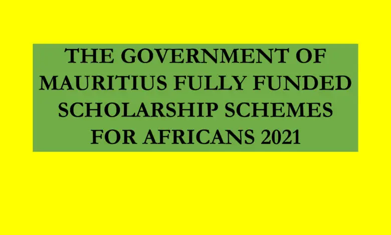 Mauritius fully funded scholarship