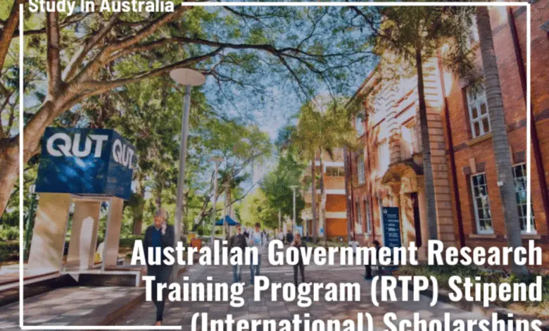 AUSTRALIAN GOVERNMENT RESEARCH TRAINING PROGRAM SCHOLARSHIPS (RTP)