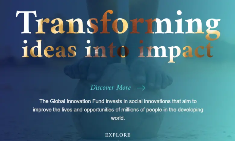 GLOBAL INNOVATION FUND : APPLY FOR FUNDING