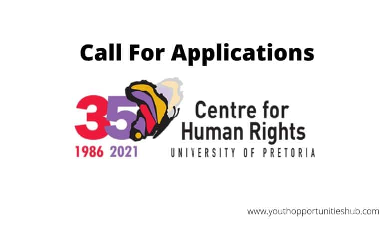 CALL FOR APPLICATIONS- MASTER'S DEGREE (LLM/MPhil) IN HUMAN RIGHTS AND DEMOCRATISATION IN AFRICA (HRDA)