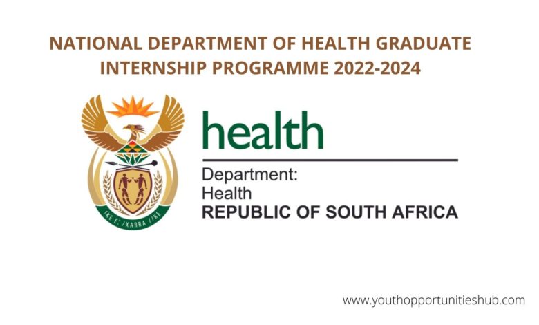 NATIONAL DEPARTMENT OF HEALTH GRADUATE INTERNSHIP PROGRAMME 2022-2024