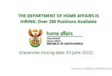THE DEPARTMENT OF HOME AFFAIRS IS HIRING