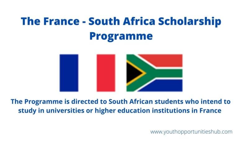 FRANCE - SOUTH AFRICA SCHOLARSHIP PROGRAMME