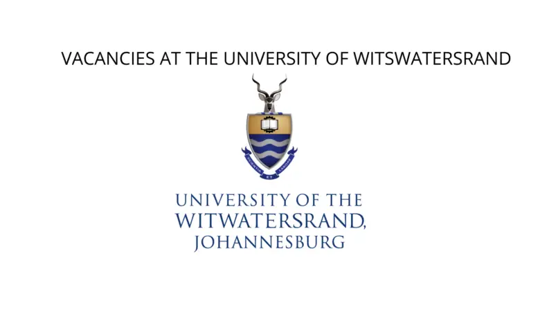 VACANCIES AT THE UNIVERSITY OF WITSWATERSRAND
