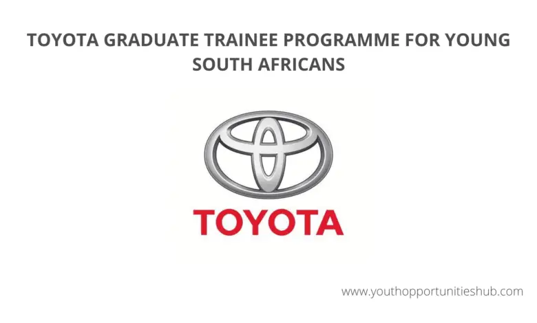 TOYOTA GRADUATE TRAINEE PROGRAMME FOR YOUNG SOUTH AFRICANS