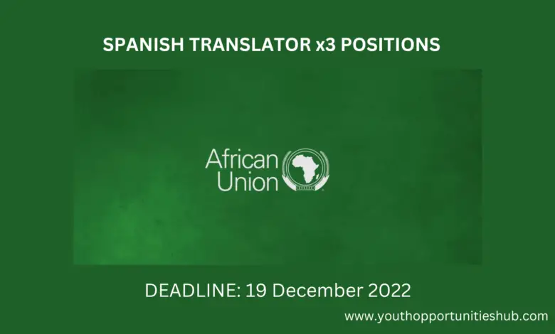 SPANISH TRANSLATOR x3 POSITIONS