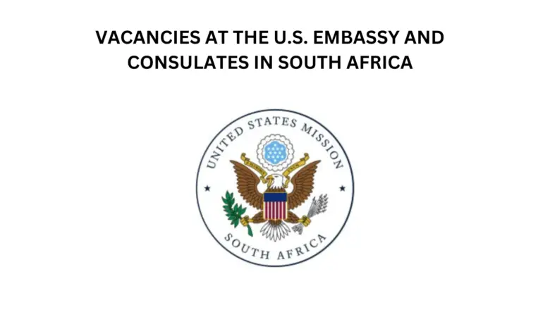 VACANCIES AT THE U.S. EMBASSY AND CONSULATES IN SOUTH AFRICA