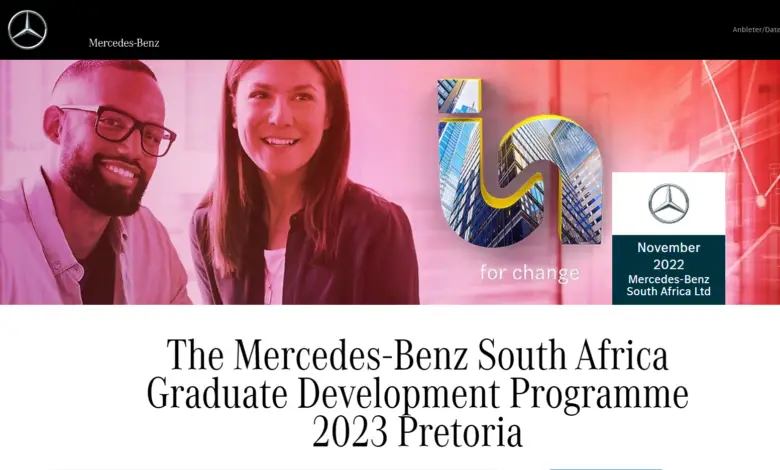 THE MERCEDES-BENZ SOUTH AFRICA GRADUATE DEVELOPMENT PROGRAMME (GDP) 2023