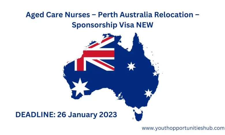 Aged Care Nurses – Perth Australia Relocation – Sponsorship Visa NEW