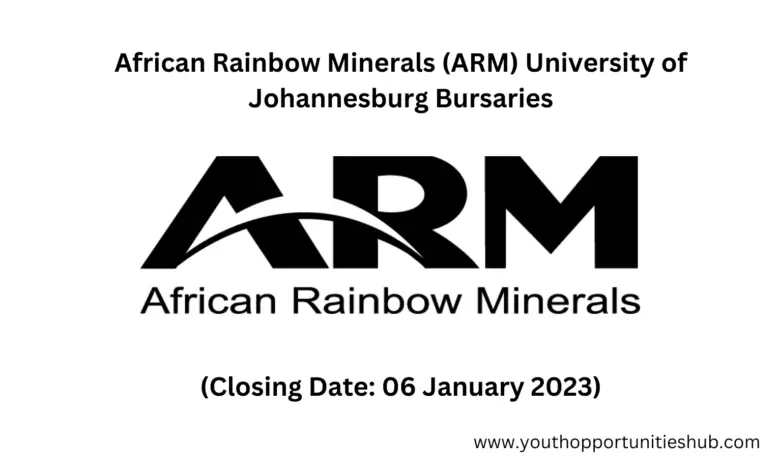 African Rainbow Minerals (ARM) University of Johannesburg Bursaries (Closing Date: 06 January 2023)
