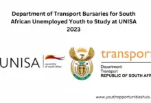 Photo of Department of Transport Bursaries for South African Unemployed Youth to Study at UNISA 2023