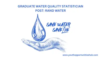 Photo of GRADUATE WATER QUALITY STATISTICIAN POST: RAND WATER