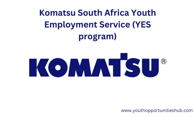 Komatsu South Africa Youth Employment Service (YES program)