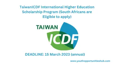 Photo of TaiwanICDF International Higher Education Scholarship Program (South Africans are Eligible to apply)