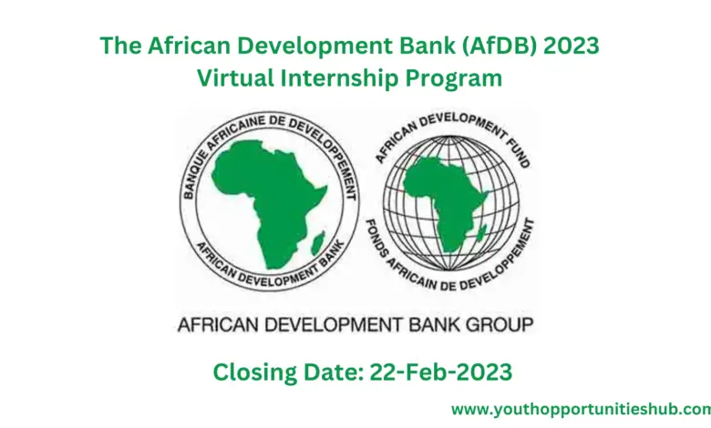 The African Development Bank (AfDB) 2023 Virtual Internship Program