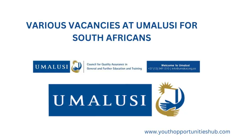 VARIOUS VACANCIES AT UMALUSI FOR SOUTH AFRICANS