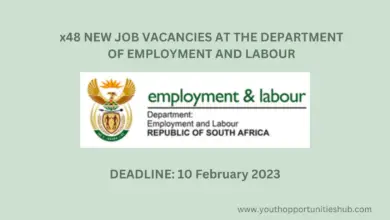 Photo of x48 NEW JOB VACANCIES AT THE DEPARTMENT OF EMPLOYMENT AND LABOUR (Closing Date: 10 February 2023)