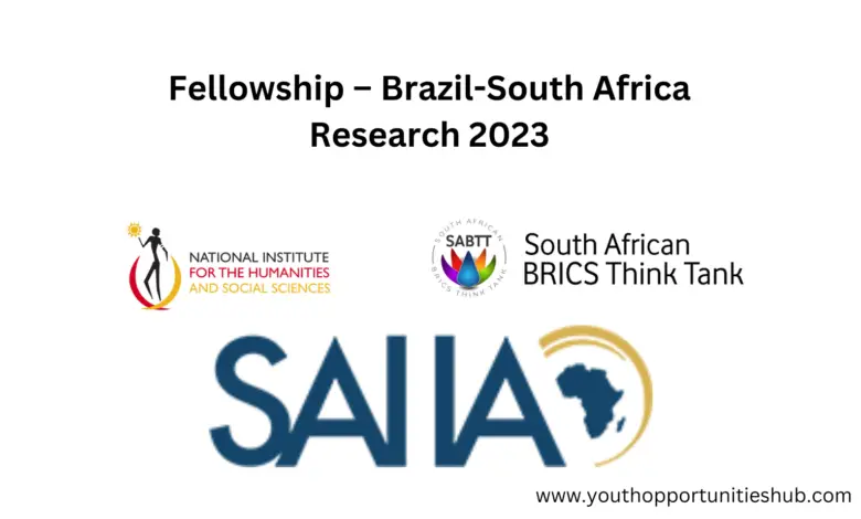 Fellowship – Brazil-South Africa Research 2023
