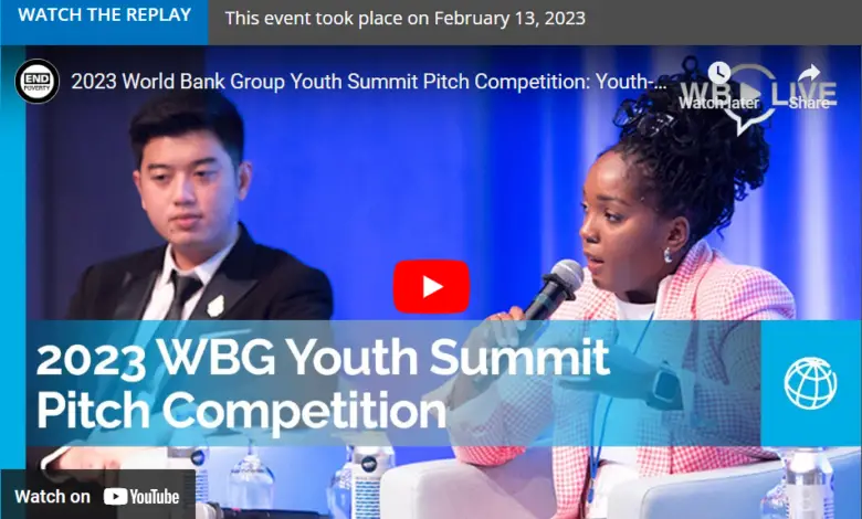 2023 World Bank Group Youth Summit Competition (WBG Youth Summit Pitch Competition)