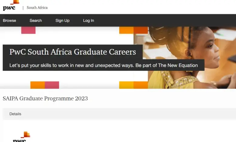 SAIPA Graduate Programme 2023 (PwC South Africa Graduate Careers)