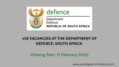 Photo of x19 VACANCIES AT THE DEPARTMENT OF DEFENCE: SOUTH AFRICA (Closing Date: 17 February 2023)