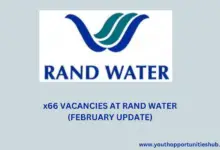 Photo of x66 VACANCIES AT RAND WATER (FEBRUARY UPDATE)