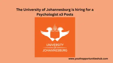 Photo of The University of Johannesburg is hiring for a Psychologist x3 Posts 