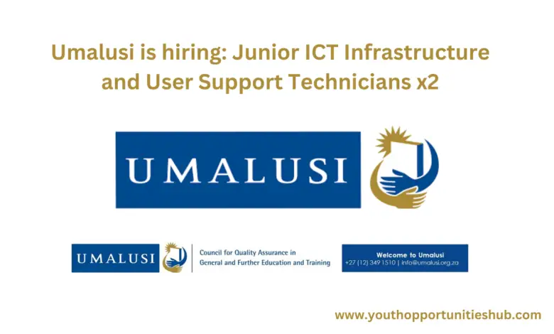 Umalusi is hiring: Junior ICT Infrastructure and User Support Technicians x2
