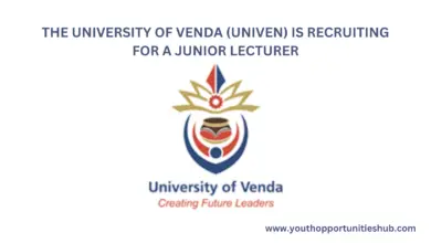 Photo of THE UNIVERSITY OF VENDA (UNIVEN) IS RECRUITING FOR A JUNIOR LECTURER