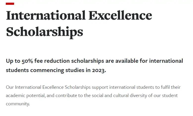 University of Leeds International Excellence Scholarships 2023
