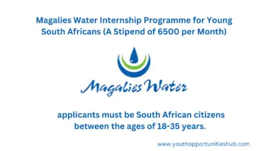 Photo of Magalies Water Internship Programme for Young South Africans (A Stipend of 6500 per Month)
