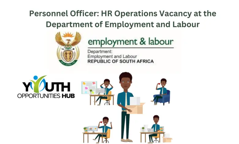 Personnel Officer: HR Operations Vacancy at the Department of Employment and Labour