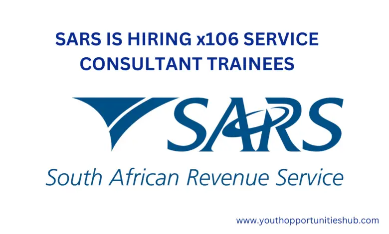 SARS IS HIRING x106 SERVICE CONSULTANT TRAINEES