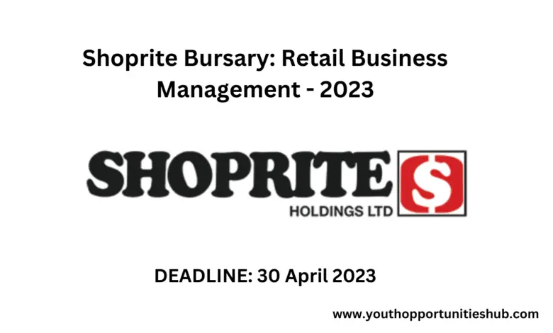 Shoprite Bursary: Retail Business Management