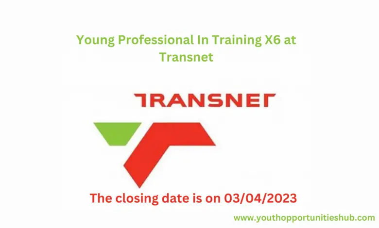 Young Professional In Training X6 at Transnet