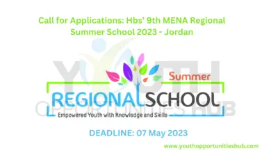 Photo of Call for Applications: Hbs’ 9th MENA Regional Summer School 2023 – Jordan