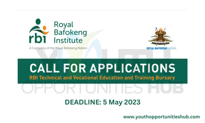 Royal Bafokeng Institute RBI Technical and Vocational Education and Training Bursary 2023