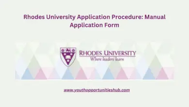 Photo of Rhodes University Application Procedure: Manual Application Form