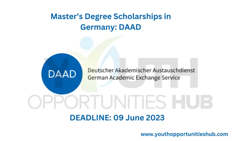 Master’s Degree Scholarships in Germany: DAAD