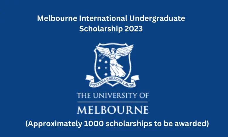 Melbourne International Undergraduate Scholarship 2023