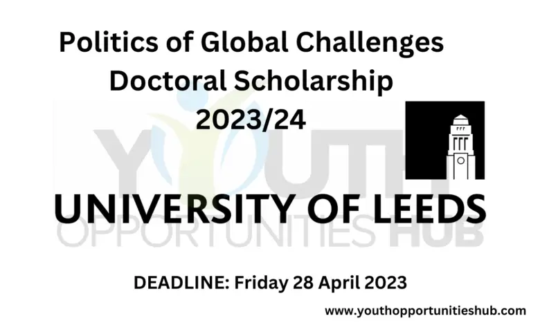 Photo of Politics of Global Challenges Doctoral Scholarship 2023/24
