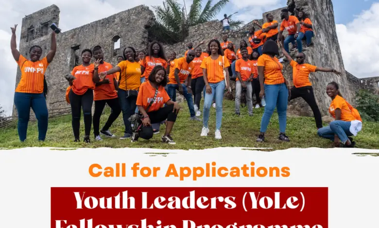 Call for Applications | UNFPA Youth Leaders (YoLe) Fellowship Program, Cohort 5: Ghana-Accra