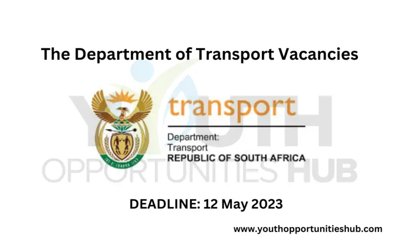 The Department of Transport Vacancies