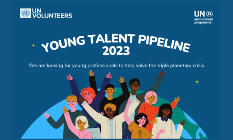 New UNEP Young Talent Pipeline, in partnership with UNV: applications now open