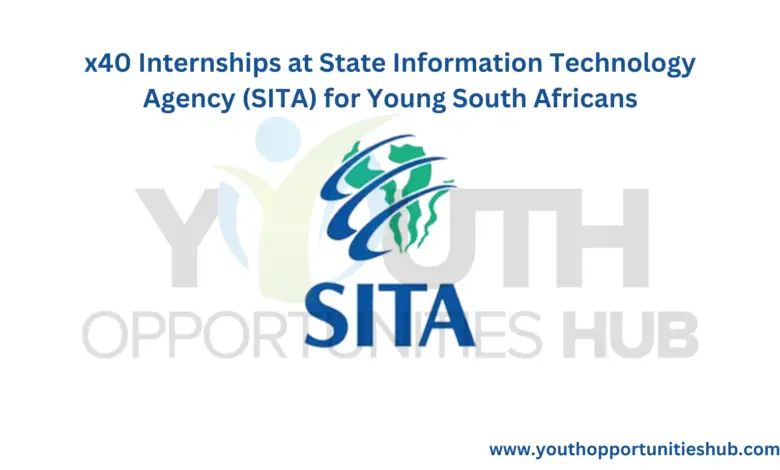 x40 Internships at State Information Technology Agency (SITA) for Young South Africans