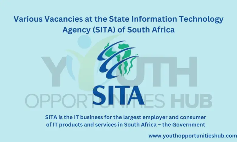 Various Vacancies at the State Information Technology Agency (SITA) of South Africa