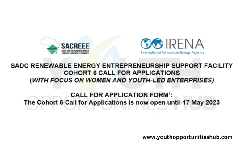 Call for Applications: SADC Renewable Energy Entrepreneurship Support Facility