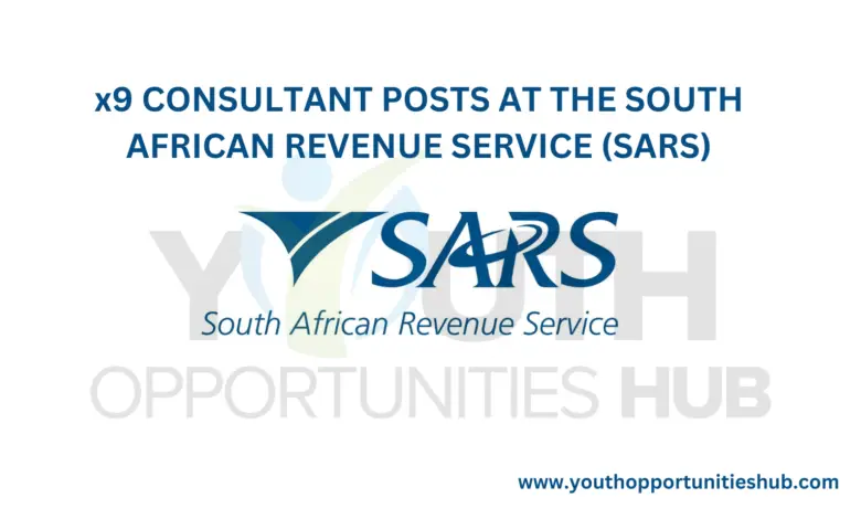 x9 CONSULTANT POSTS AT THE SOUTH AFRICAN REVENUE SERVICE (SARS)