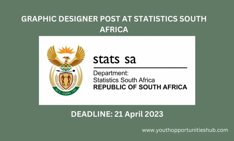 GRAPHIC DESIGNER POST AT STATISTICS SOUTH AFRICA