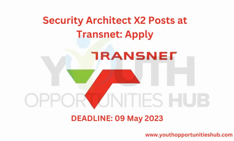 Security Architect X2 Posts at Transnet: Apply